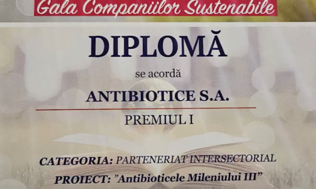 Programul Antibioticele Mileniului III, premiat la Romanian CSR Awards